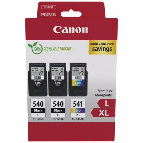 Canon Tintenpatronen-Multipack PG-540/CL-541, 3er-Pack – für Inkjetdrucker/Multifunktionsgeräte