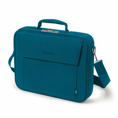 DICOTA Notebook-Tasche für Notebooks bis 17,3" – aus recyceltem PET, abnehmbarer Schultergurt – Blau