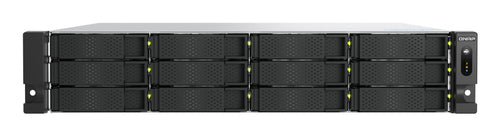QNAP TS-H1277AXU-RP – 12-Bay Rack 2U NAS – Ryzen 5, 16 GB RAM, 10GbE, QuTS hero, für 2,5"/3,5" HDD/SSD, SATA