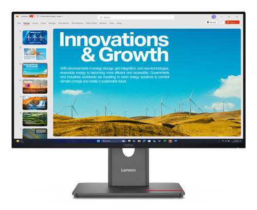 Lenovo THINKVISION P24QD-40 – Monitor, 2560 × 1440 (WQHD), IPS, USB-C, HDMI, DisplayPort