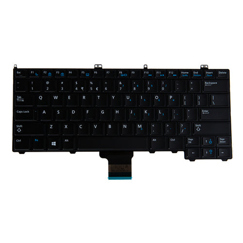 Origin Storage KB-XF6JV – Notebook-Ersatztastatur – Portugiesisch – beleuchtet – für Dell Latitude 7400