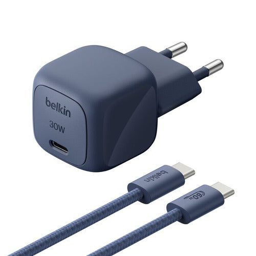 Belkin BOOSTCHARGE USB-Ladegerät 30 W – USB-C×1, PD, PPS – inkl. USB-C-Kabel 2 m