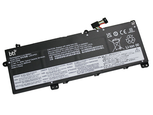 BTI Notebook-Akku – für Lenovo ThinkBook 14 G6/G7 – 60 Wh, 15,36 V (4 Zellen) – Schwarz
