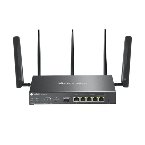 TP-Link ER706W-4G – WLAN-Router – Wi-Fi 6 Dual-Band (2,4/5 GHz), 2,4 Gbit/s, GbE