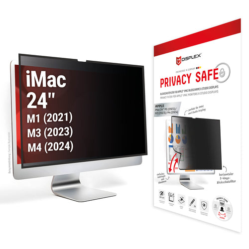 Displex Magnetischer Blickschutzfilter für Apple iMac 24" M1/M3/M4 – 545 × 318 mm, 2-Wege