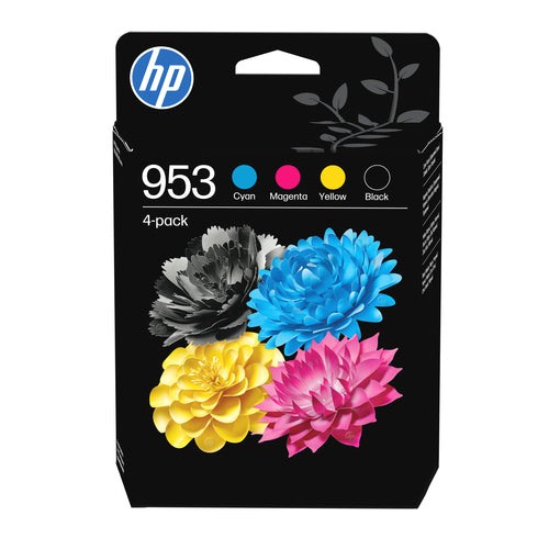 HP 953 Tintenpatronen-Multipack, Schwarz/Cyan/Magenta/Gelb (Original) – für HP OfficeJet Pro 7720/7730/7740 …