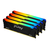 Kingston Technology Kingston FURY Beast – DDR4 DIMM – 64 GB (4×16 GB), 3600 MT/s, CL18, 1.35 V, RGB