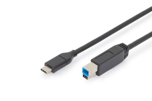 Ednet USB-Kabel, USB-C zu USB-B, 1,8 m, USB 3