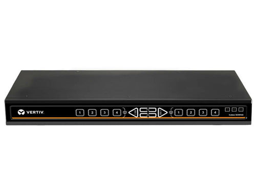 Vertiv SCM145DPH-400 – 4-Port DP/HDMI KVM-Switch – 4K/60 Hz, USB 2.0-Hub, Audio, Desktop