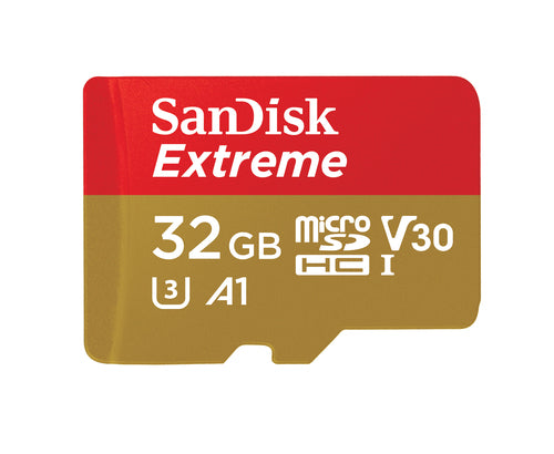 SanDisk Extreme microSDHC Speichergerät – 32 GB, inkl. Adapter