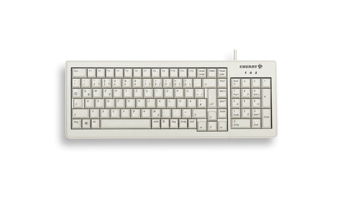 CHERRY G84-5200 – Tastatur, kabelgebunden (USB + PS/2), US-Layout (EN), Fullsize (mit Ziffernblock), mechanisch
