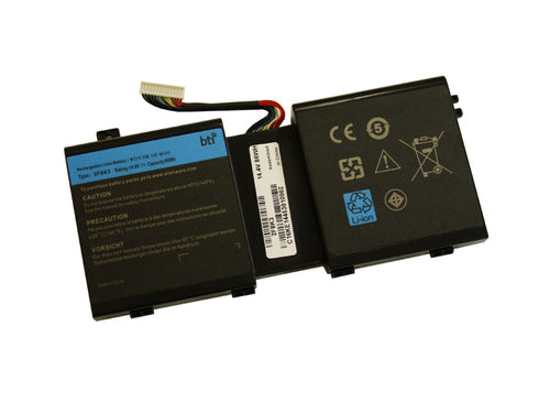BTI Notebook-Akku – für Dell Alienware AW 17R1, M17X-R5, M18XR3 – 86 Wh, 14,8 V – Schwarz