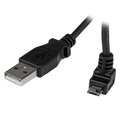 StarTech.com USB-A auf Micro-USB-B Kabel – USB 2.0 (480 Mbit/s) – 2 m – Abgewinkelt – Schwarz