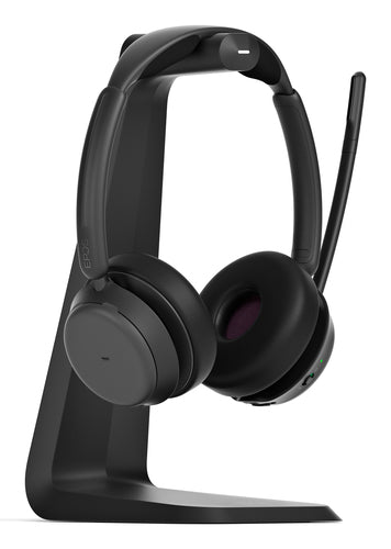 EPOS Impact 1000 Duo Office-Headset – Stereo, BT, ANC, MS Teams zertifiziert, UC-optimiert, mit Ladestation