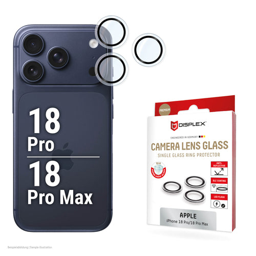 E.V.I. DISPLEX – Displayschutz (Panzerglas) – für iPhone 18 Pro/18 Pro Max