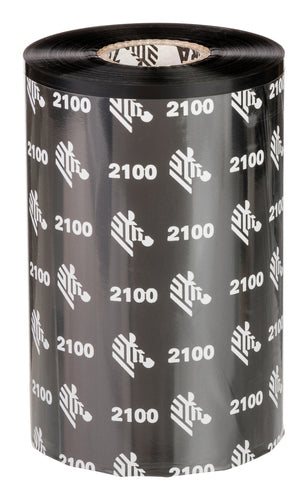 Zebra Thermotransferband – Wachs (2100), 174 mm × 600 m, Kern 25 mm, Schwarz, für 110PAX4, 170PAX, ZE500 und andere