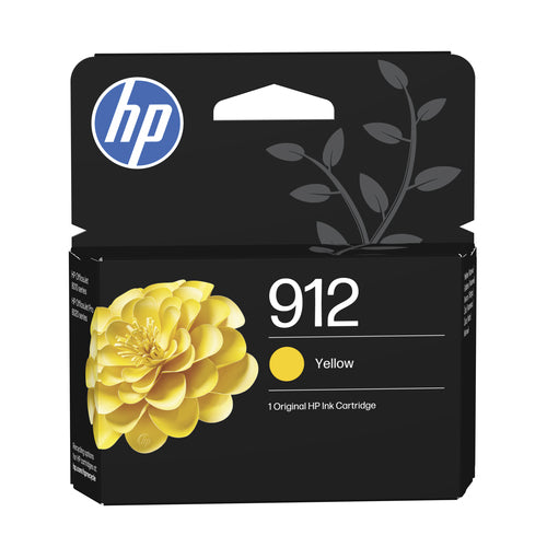 HP 912 Gelb Tintenpatrone (Original) – 315 Seiten – für OfficeJet 8010e/8012…, OfficeJet Pro 8020e/8022…