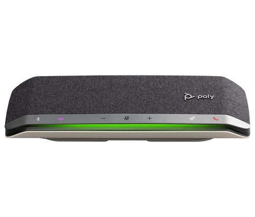 Poly Sync 40-M Konferenzlautsprecher – USB/Bluetooth, USB-C/A, für Microsoft Teams, Silber, IP64