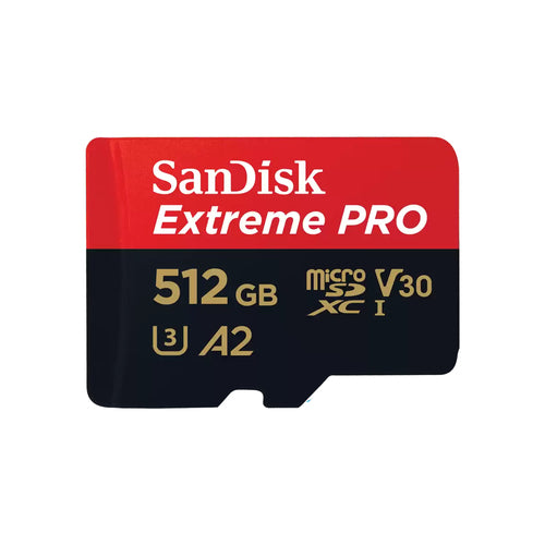 SanDisk Extreme Pro microSDXC Speichergerät – 512 GB, A2, mit SD-Adapter