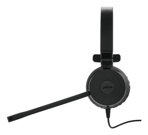 Jabra Evolve 30 II Office-Headset – On-Ear, Stereo, Kabelgebunden, USB-A/USB-C, MS Teams zertifiziert, Schwarz