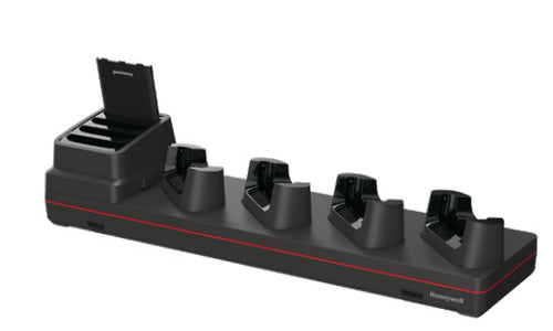 Honeywell CT37-5CB-UVN-BAT-0 Mehrfach-Ladestation – Slots ×5 – für CT37/CT30 XP – Schwarz, Rot