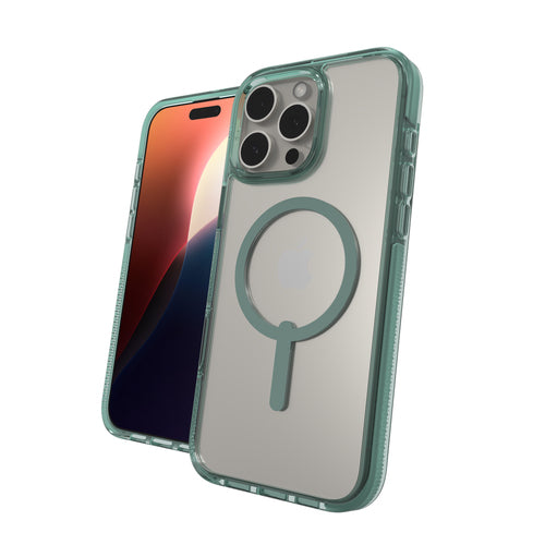 ZAGG Backcover Santa Cruz Snap – für Apple iPhone 16 Pro Max – grün – MagSafe kompatibel