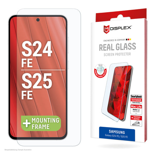 E.V.I. Displayschutz (Panzerglas), 10H – für Galaxy S25 FE/S24 FE – mit Applikator