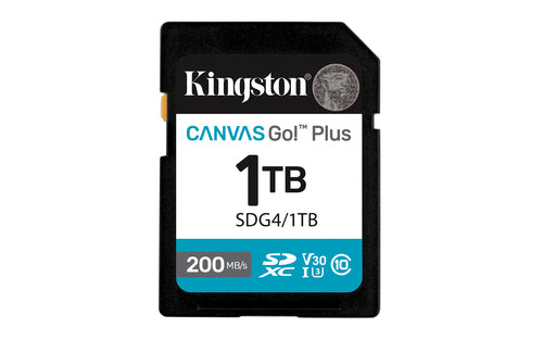 Kingston Technology Kingston Canvas Go Plus 200R Speichergerät – 1 TB, SDXC UHS-I, U3 V30 200 MB/s