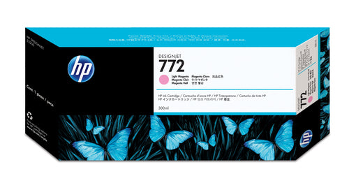 HP Tintenpatrone 772, Hellmagenta, 300 ml – für HP
