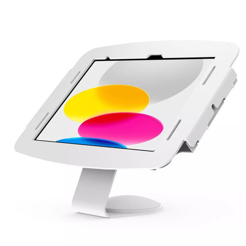 Compulocks Tablet-Tischhalterung – für iPad Mini 8,3" (6.–7. Gen.) – VESA 75×75/100×100, abschliessbar – Weiss