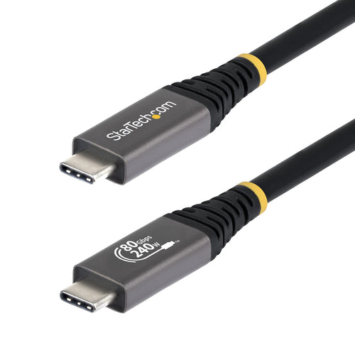 StarTech.com USB-C auf USB-C Kabel – USB4 80 Gbit/s – 1 m – PD 240 W – 8K/120 – USB‑IF zertifiziert