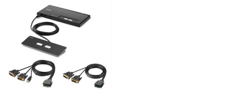 Belkin PP4.0 – KVM-Switch 2×1, Dual-Head DVI, Fernbedienung