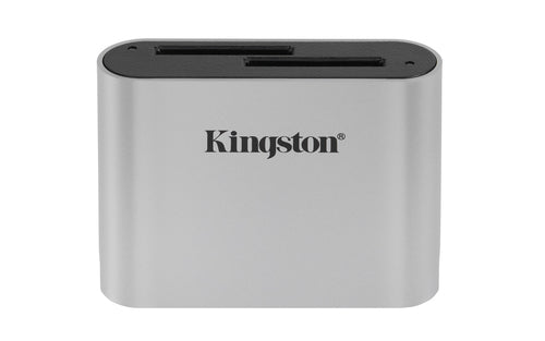 Kingston Technology Kingston – USB-Kartenleser USB-C – SD/SDHC/SDXC – USB 3.2 Gen 1 (5 Gbit/s) – Schwarz/Silber – für Windows, Mac