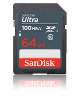 SanDisk Ultra Speichergerät – 64 GB, SDXC, 100 MB/s
