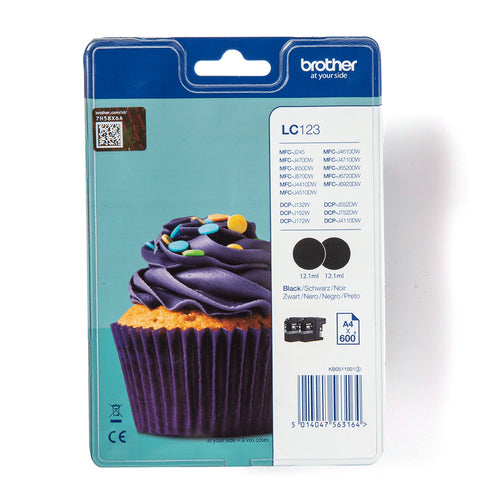 Brother Tintenpatronen-Multipack, Schwarz, 2er-Pack