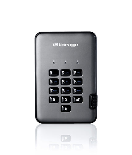 iStorage diskAshur PRO2 – Verschlüsselte externe Festplatte, USB 3.2 Gen 1 (USB‑A)