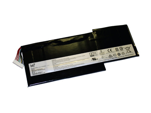 BTI Notebook-Akku – für MSI-Notebooks – 52,4 Wh, 11,4 V (3 Zellen) – Schwarz