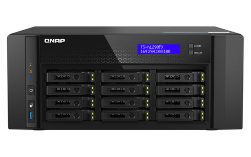 QNAP TS-h1290FX – 12-Bay NAS, EPYC 7232P, 64 GB DDR4