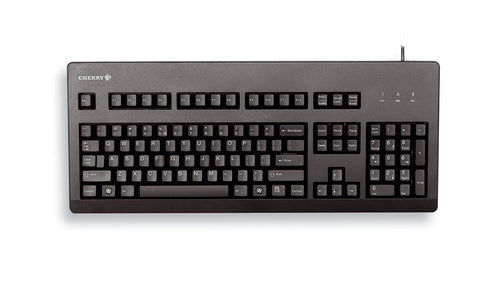 CHERRY G80-3000 – Tastatur, kabelgebunden (USB), UK-Layout (EN), Fullsize (mit Ziffernblock) – für Windows