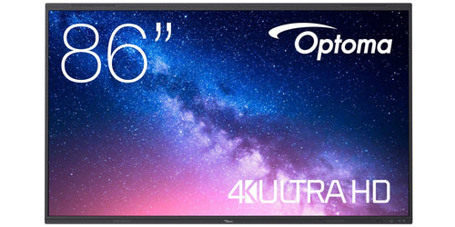 Optoma 5863RK – Public Display, 86" 3840 × 2160 (UHD 4K), 400 cd/m², Android, HDMI, DisplayPort, USB