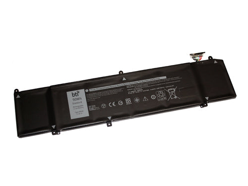 BTI Notebook-Akku – für Dell Notebooks – 90 Wh, 11,4 V (6 Zellen) – Schwarz