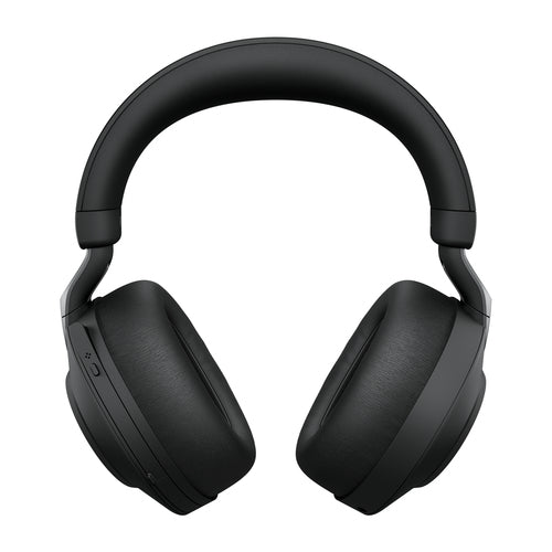 Jabra Evolve2 85 Office-Headset – Over-Ear, Kabel + BT, ANC, MS Teams zertifiziert, mit Ladestation, Schwarz