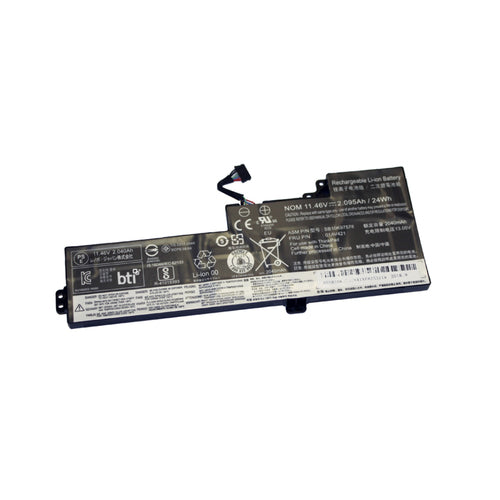 BTI Notebook-Akku – für ThinkPad T470 – 24 Wh, 11,46 V (3 Zellen) – Schwarz