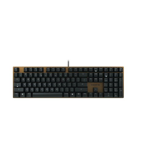 CHERRY Tastatur, kabelgebunden, US-Layout (EN), mechanisch, schwarz/bronze
