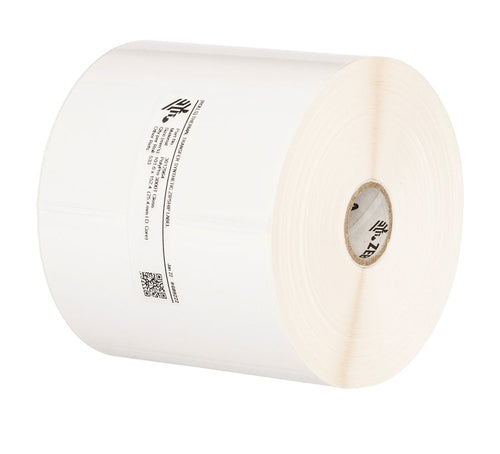 Zebra Druckeretiketten, 102 mm × 76 mm, weiss, Polyethylen, permanent, 12 Rollen
