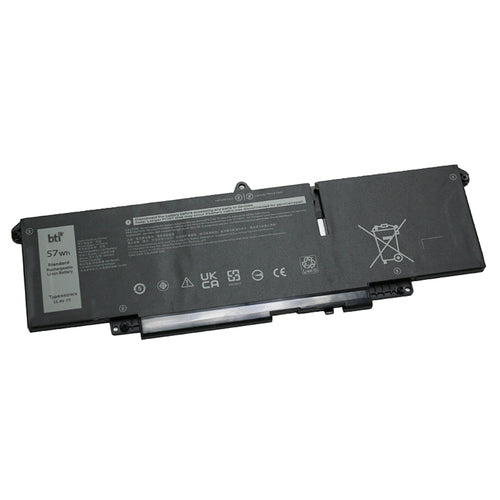 BTI Notebook-Akku – für Dell Latitude 7340/7640 – 57 Wh, 11,4 V (3 Zellen) – Schwarz
