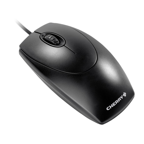 CHERRY WheelMouse Kabelgebundene Maus – kabelgebunden, USB-A + PS/2, 1'000 dpi, 3 Tasten, beidhändig, schwarz