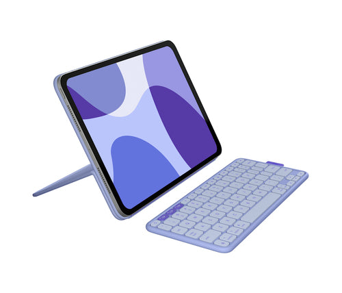 Logitech Flip Folio Tastatur-Case für iPad Pro 11", iPad Air 11" (5. Gen.) – Lila