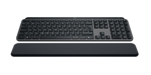 Logitech MX Keys S – Tastatur, kabellos (Bluetooth), mit Handballenauflage, Dunkelgrau