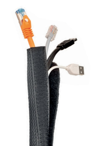 Hagor Klettband – 5,00 m, Polyester, Schwarz